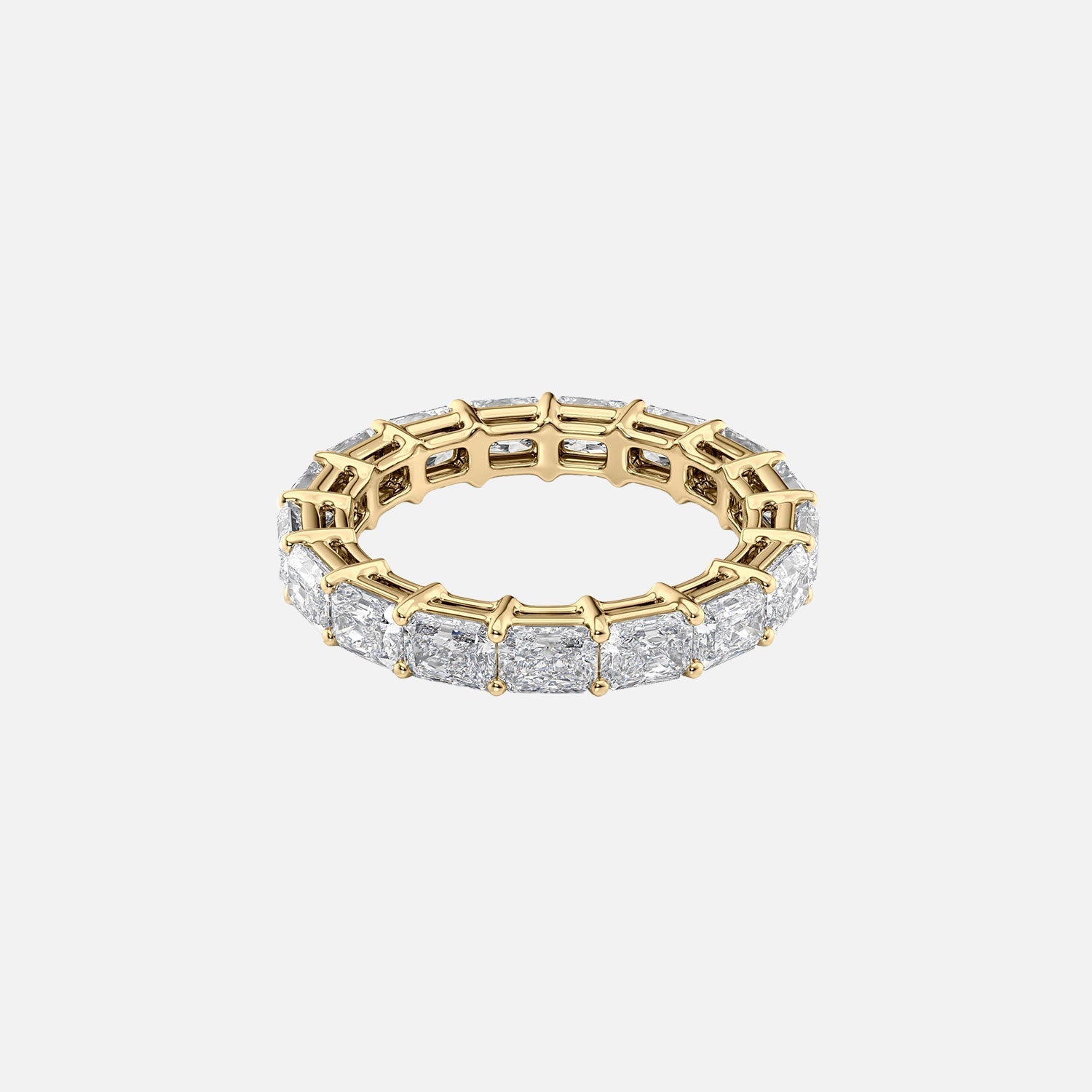 East West Radiant Eternity Ring 14k Yellow Gold 2 0 001