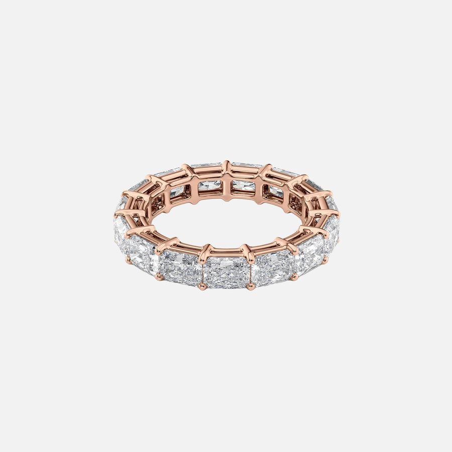  East West Radiant Eternity Ring 18k Rose Gold 4 0 001