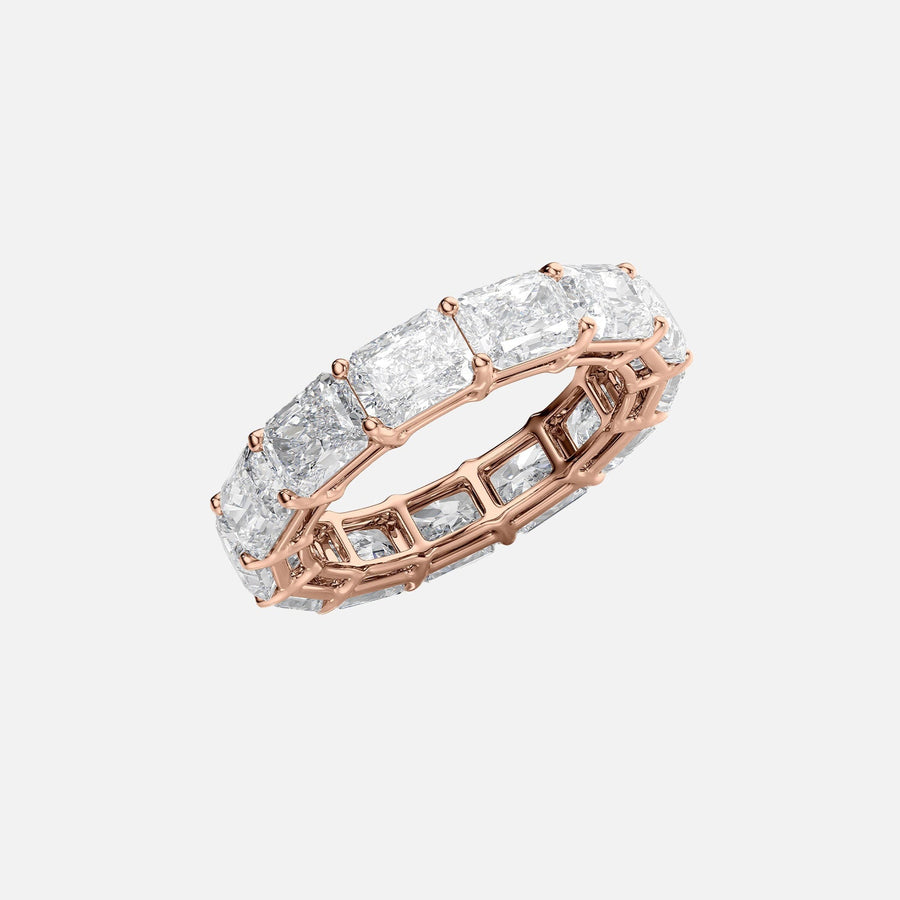  East West Radiant Eternity Ring 18k Rose Gold 6 0 002