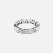  East West Radiant Eternity Ring 18k White Gold 5 0 001