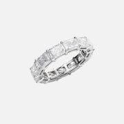  East West Radiant Eternity Ring 18k White Gold 5 0 002