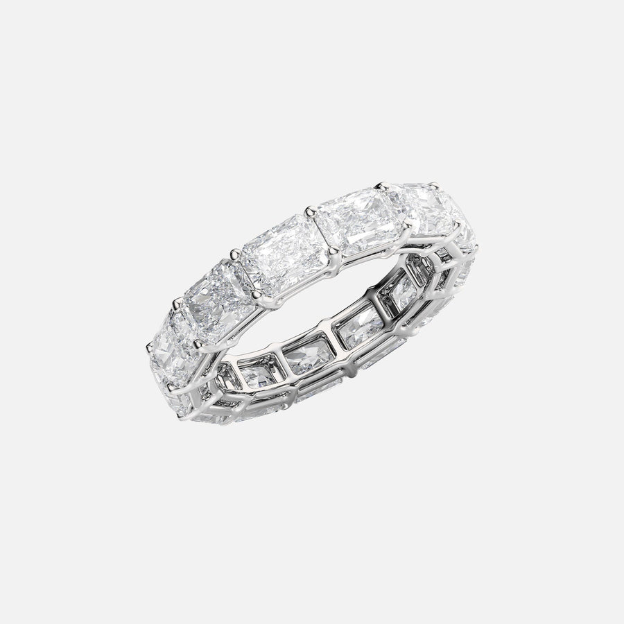  East West Radiant Eternity Ring 18k White Gold 6 0 002