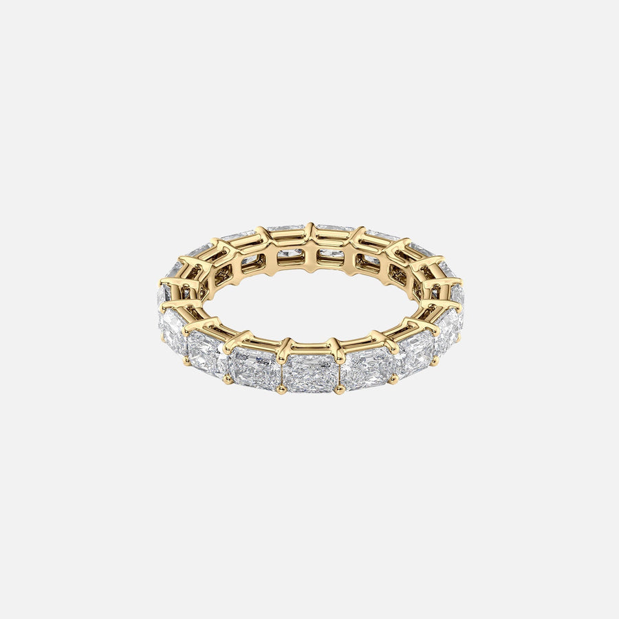  East West Radiant Eternity Ring 18k Yellow Gold 2 0 001