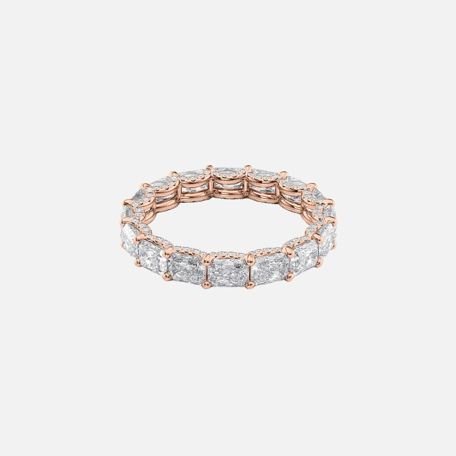  East West Radiant U Pave Prong Eternity Ring 14k Rose Gold 2 3 001