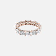  East West Radiant U Pave Prong Eternity Ring 14k Rose Gold 4 3 001