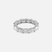  East West Radiant U Pave Prong Eternity Ring 14k White Gold 5 3 001