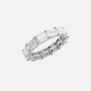  East West Radiant U Pave Prong Eternity Ring 14k White Gold 5 3 002