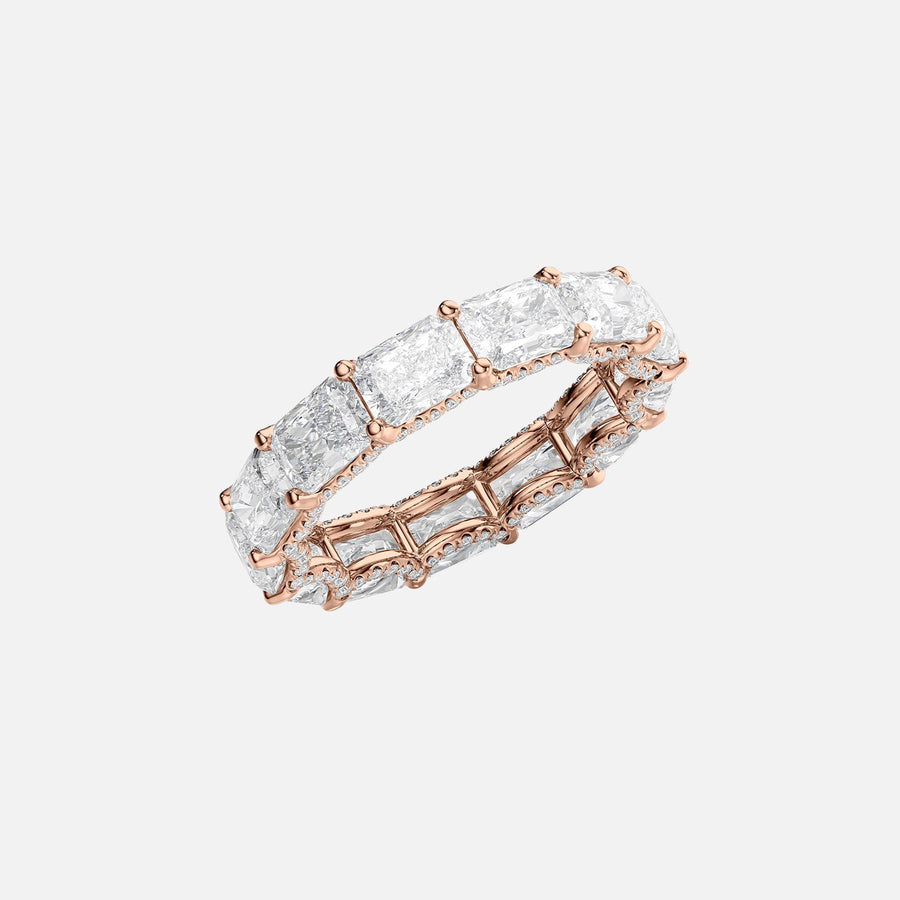  East West Radiant U Pave Prong Eternity Ring 18k Rose Gold 5 3 002