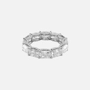  East West Radiant U Pave Prong Eternity Ring 18k White Gold 6 3 001