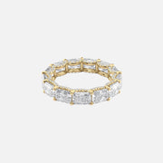  East West Radiant U Pave Prong Eternity Ring 18k Yellow Gold 5 3 001
