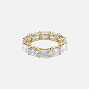  East West Radiant U Prong Eternity Ring 14k Yellow Gold 6 0 001