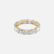  East West Radiant U Prong Eternity Ring 18k Yellow Gold 5 0 001