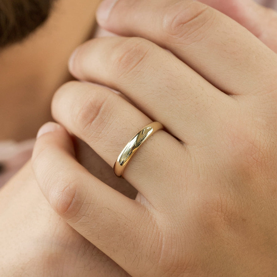 The Classic Edward Solid Moissanite Ring - KNT - Engagement Rings, Wedding Bands & Fine Jewelry