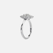The Halo Eleanor Cushion Vintage Moissanite Ring - KNT - Engagement Rings, Wedding Bands & Fine Jewelry