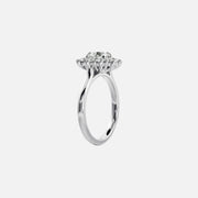 The Halo Eleanor Round Vintage Moissanite Ring - KNT - Engagement Rings, Wedding Bands & Fine Jewelry