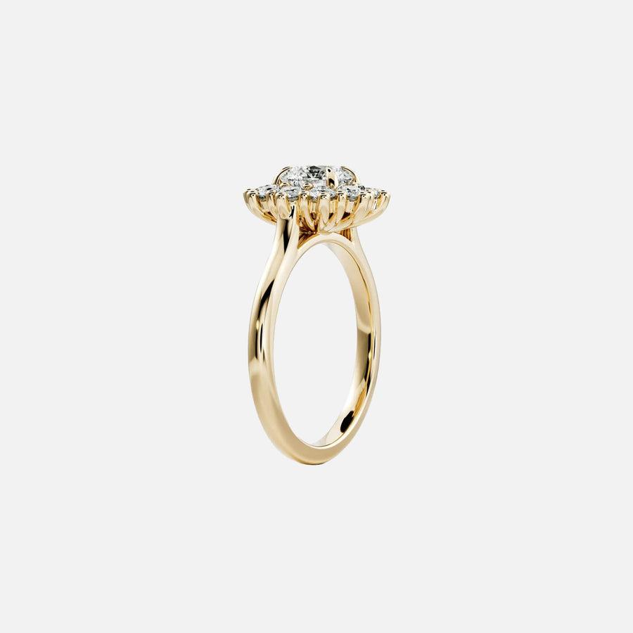 The Halo Eleanor Round Vintage Moissanite Ring - KNT - Engagement Rings, Wedding Bands & Fine Jewelry