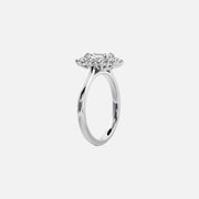 The Halo Eleanor Emerald Vintage Moissanite Ring - KNT - Engagement Rings, Wedding Bands & Fine Jewelry