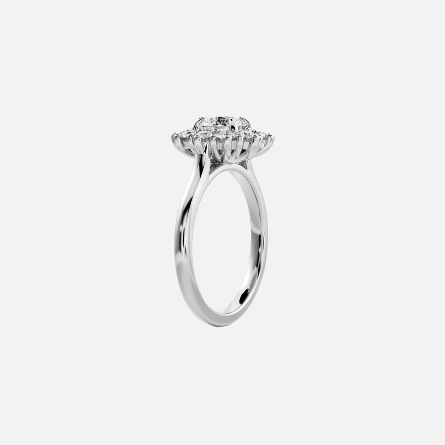 The Halo Eleanor Round Vintage Moissanite Ring - KNT - Engagement Rings, Wedding Bands & Fine Jewelry