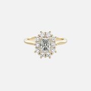 The Halo Eleanor Radiant Vintage Moissanite Ring - KNT - Engagement Rings, Wedding Bands & Fine Jewelry