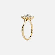 The Halo Eleanor Round Vintage Moissanite Ring - KNT - Engagement Rings, Wedding Bands & Fine Jewelry