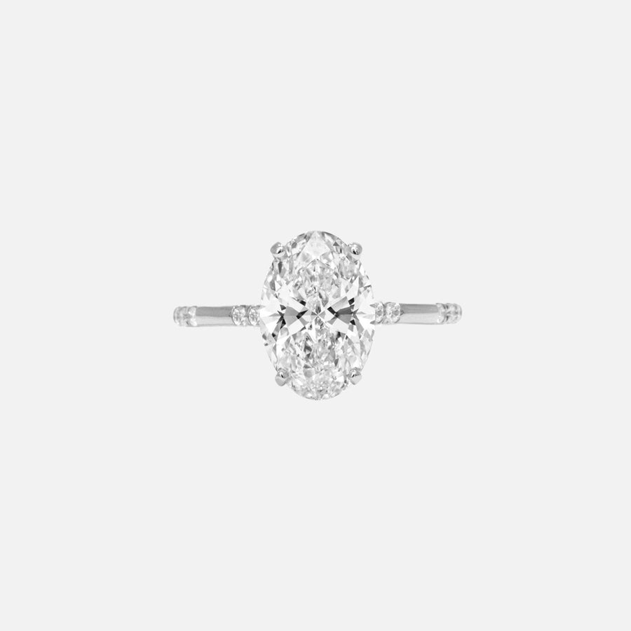 The Pave Elysian Oval Moissanite Ring - KNT - Engagement Rings, Wedding Bands & Fine Jewelry