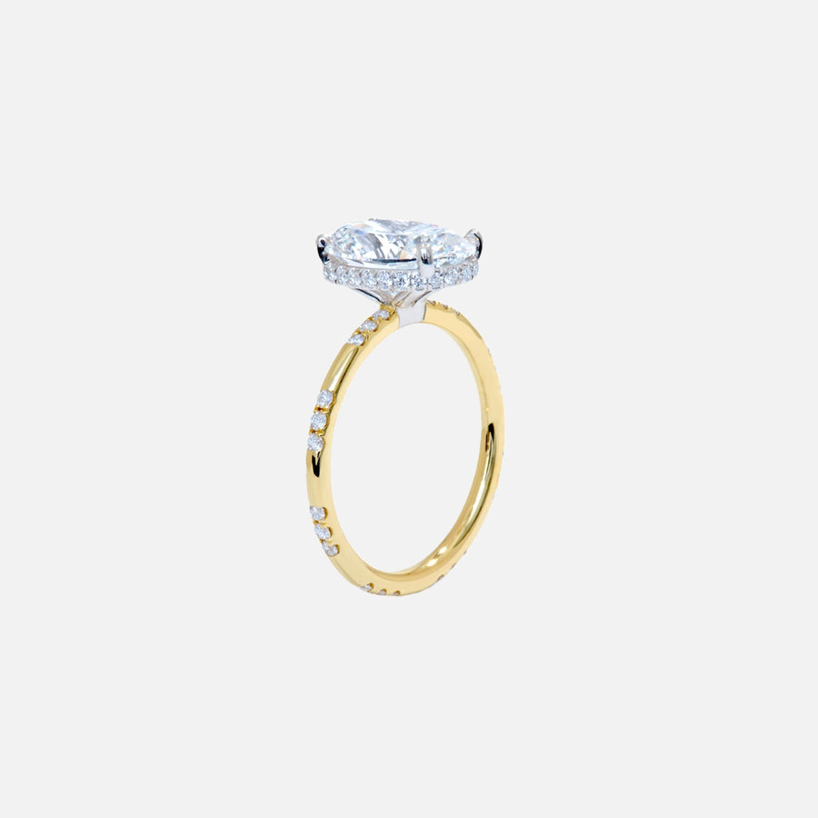 The Pave Elysian Oval Moissanite Ring - KNT - Engagement Rings, Wedding Bands & Fine Jewelry