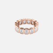  Emerald Bezel Eternity Ring 14k Rose Gold 4 5 001