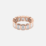  Emerald Bezel Eternity Ring 14k Rose Gold 5 5 001