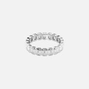  Emerald Bezel Eternity Ring 14k White Gold 2 0 001