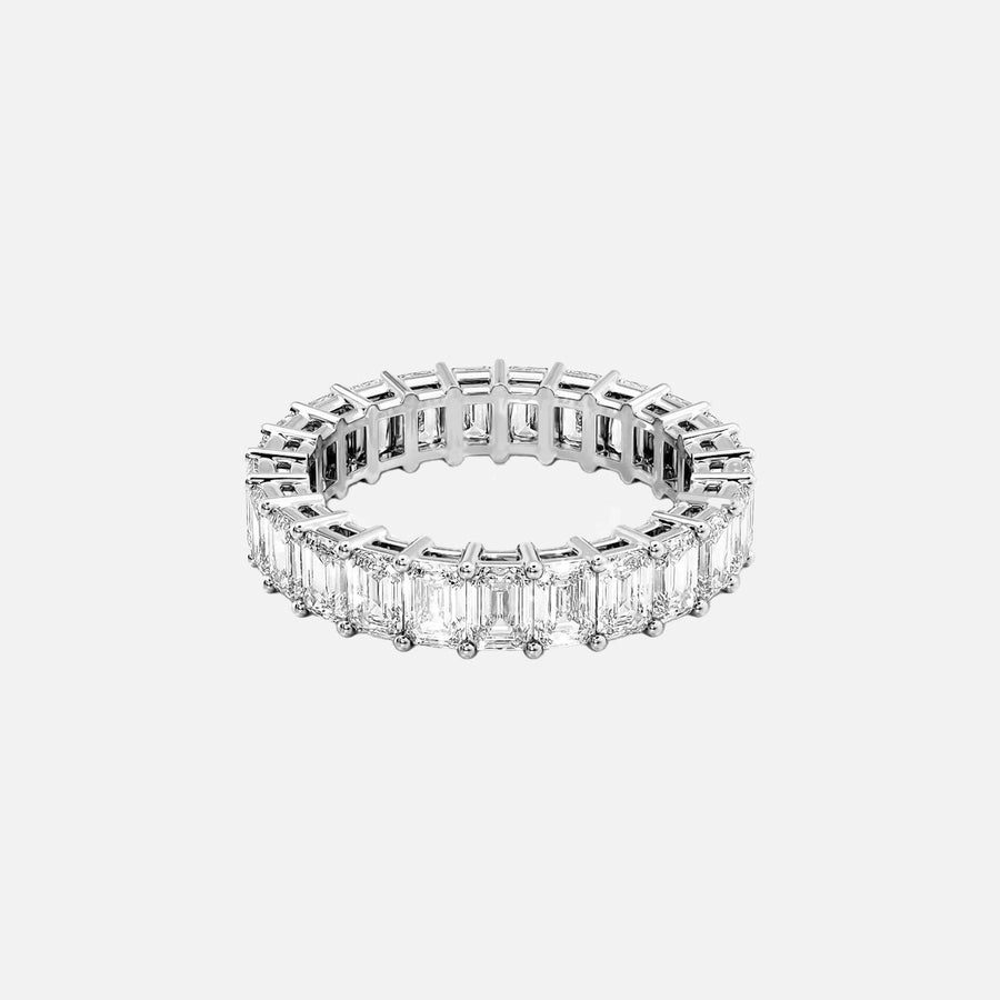  Emerald Eternity Ring 14k White Gold 5 0 001