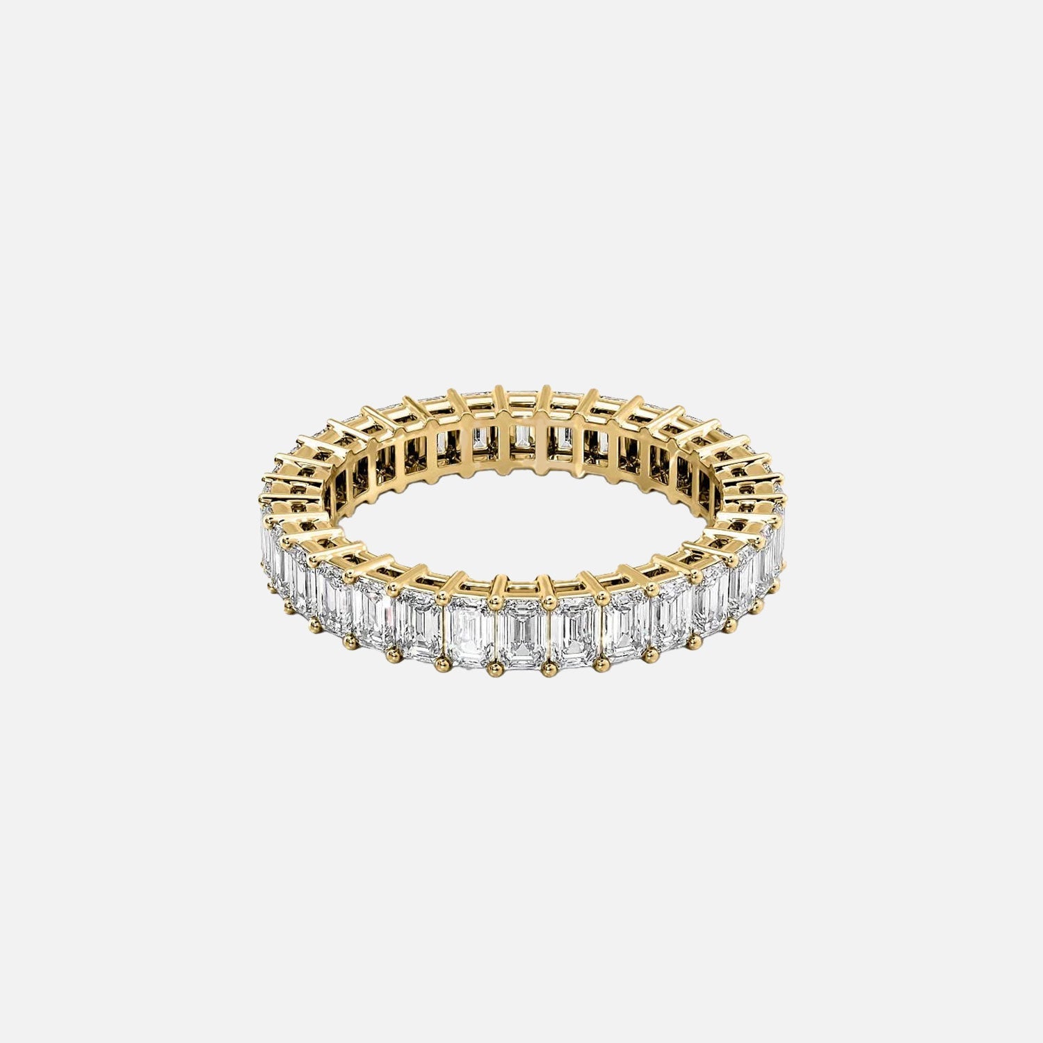 Emerald Eternity Ring 14k Yellow Gold 3 0 001