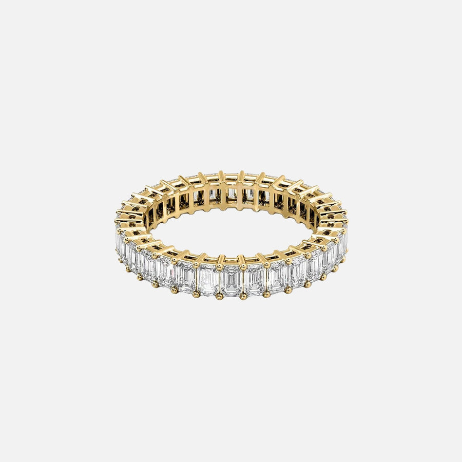 Emerald Eternity Ring 14k Yellow Gold 3 0 001