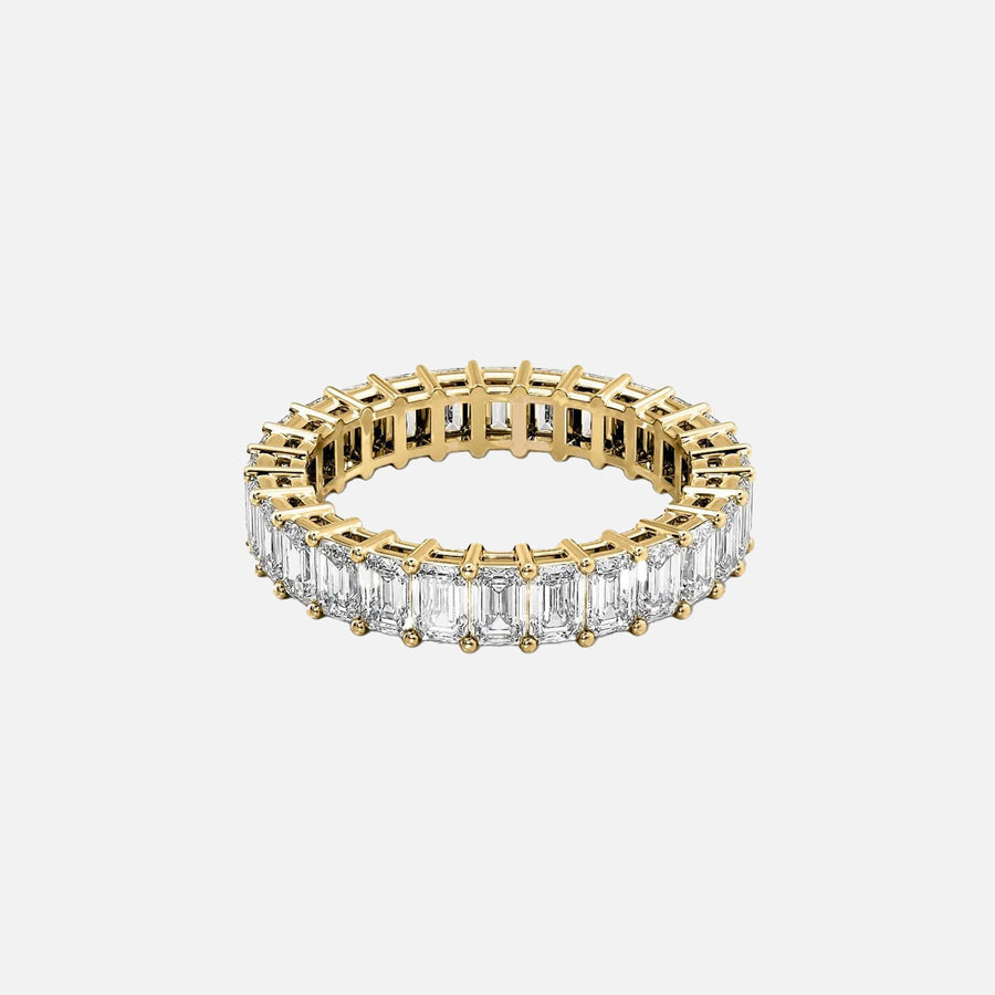  Emerald Eternity Ring 14k Yellow Gold 4 0 001