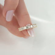  Emerald Eternity Ring 14k Yellow Gold 4 0 003