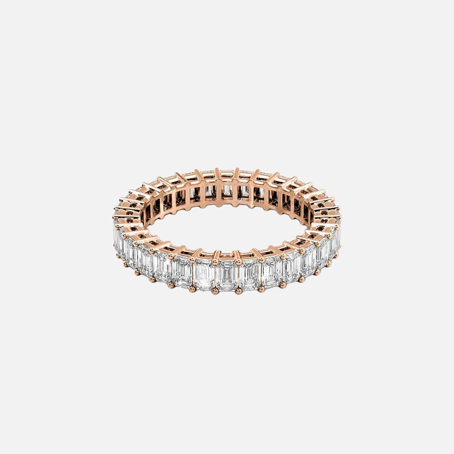  Emerald Eternity Ring 18k Rose Gold 3 0 001