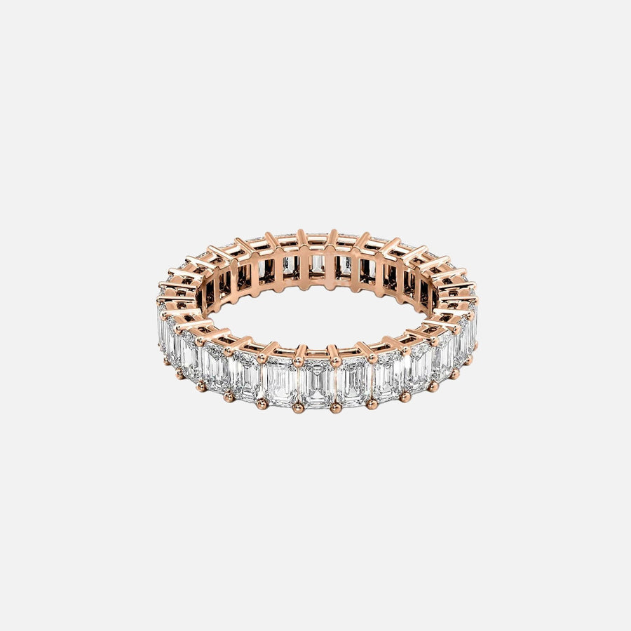  Emerald Eternity Ring 18k Rose Gold 4 0 001