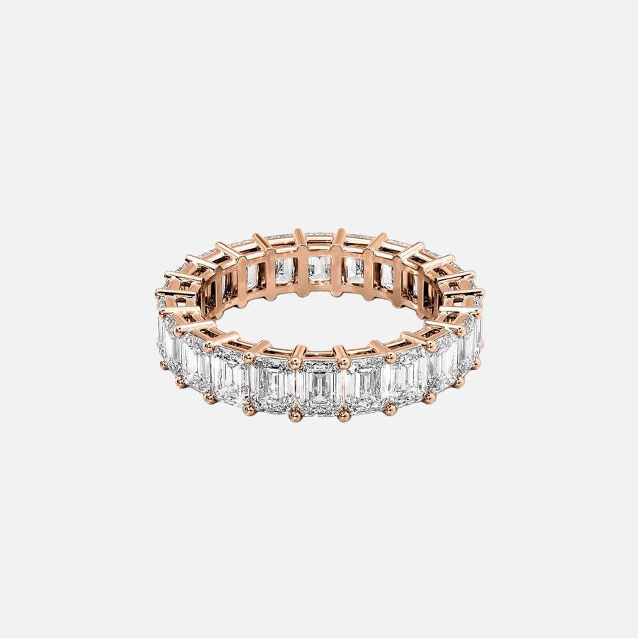  Emerald Eternity Ring 18k Rose Gold 5 5 001