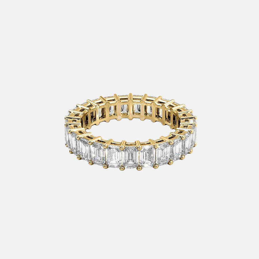  Emerald Eternity Ring 18k Yellow Gold 5 0 001