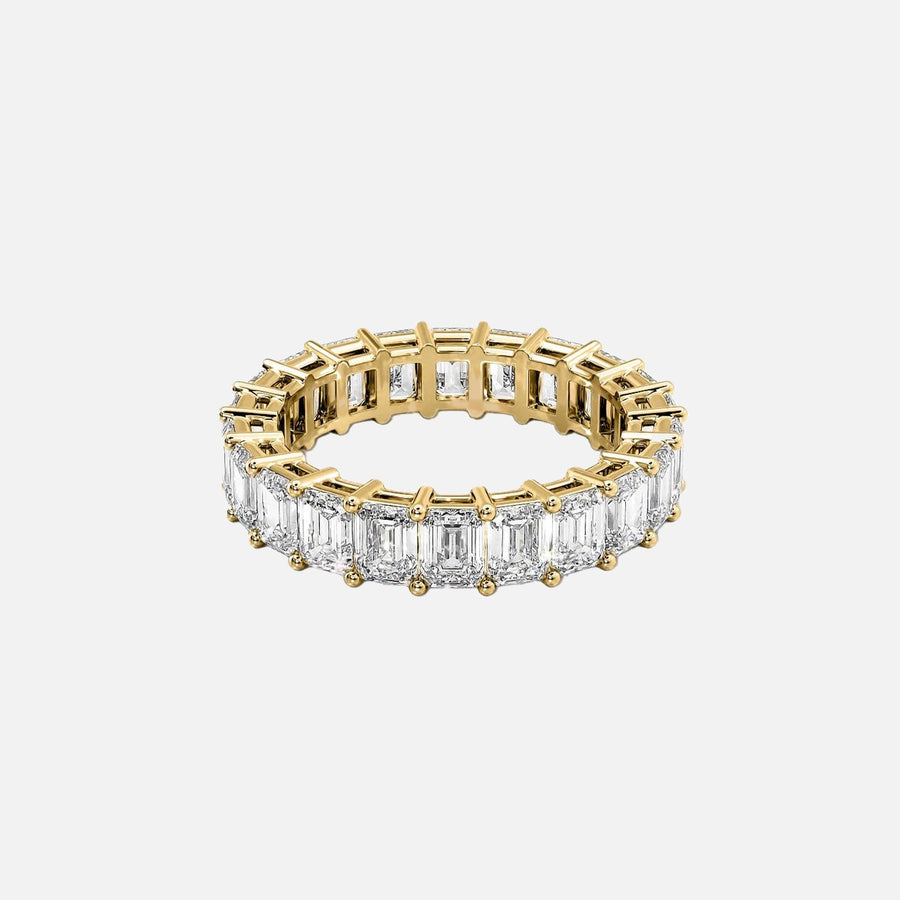  Emerald Eternity Ring 18k Yellow Gold 5 5 001