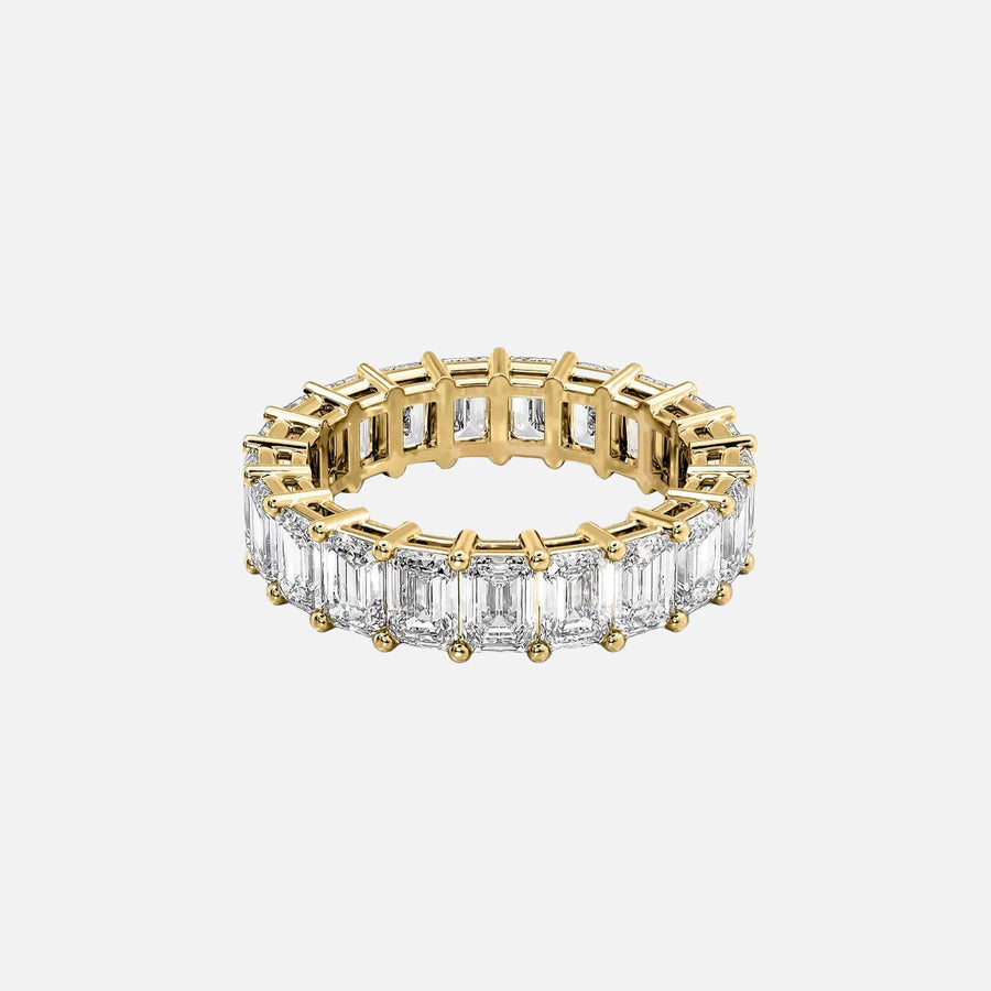  Emerald Eternity Ring 18k Yellow Gold 6 0 001