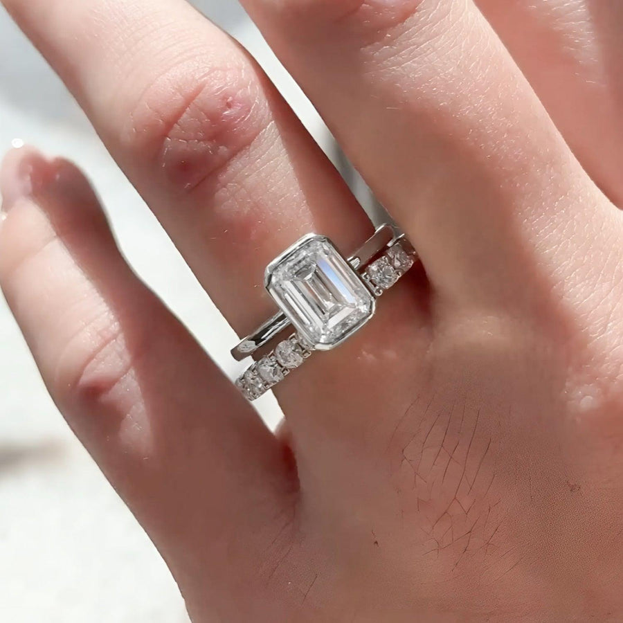 Emerald Helena & Aveline Ring Stack - KNT - Engagement Rings, Wedding Bands & Fine Jewelry
