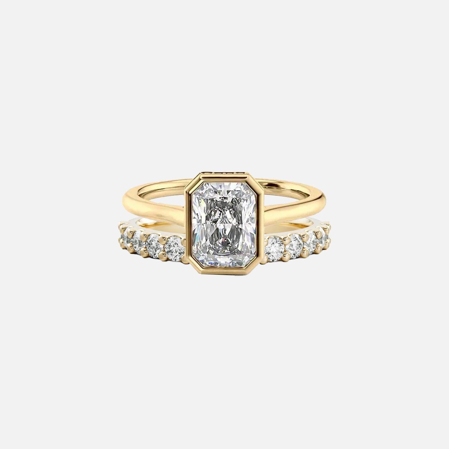 Emerald Helena & Aveline Ring Stack - KNT - Engagement Rings, Wedding Bands & Fine Jewelry