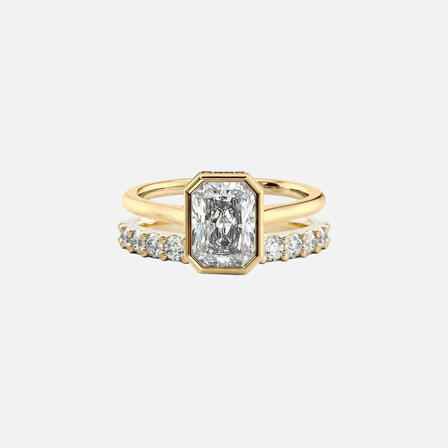 Emerald Helena & Aveline Ring Stack - KNT - Engagement Rings, Wedding Bands & Fine Jewelry