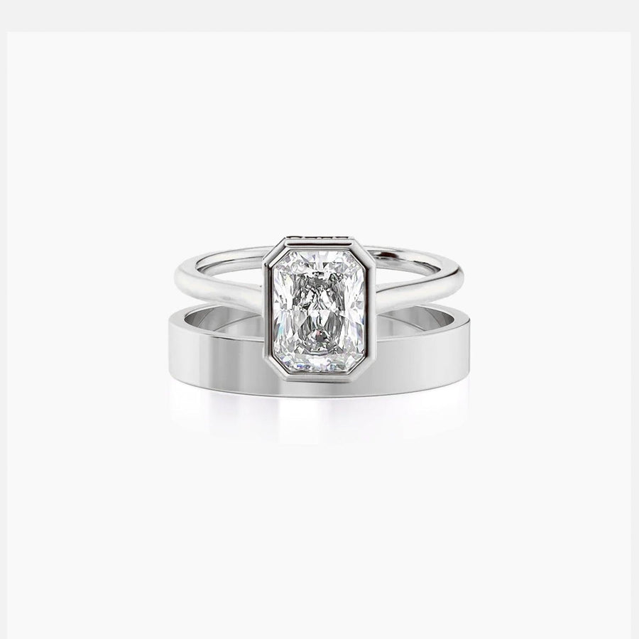 Emerald Helena & Nathan Ring Stack - KNT - Engagement Rings, Wedding Bands & Fine Jewelry
