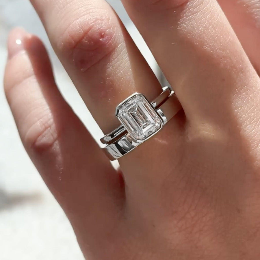 Emerald Helena & Nathan Ring Stack - KNT - Engagement Rings, Wedding Bands & Fine Jewelry