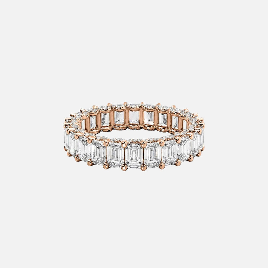  Emerald U Pave Prong Eternity Ring 14k Rose Gold 5 3 001