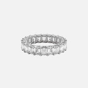  Emerald U Pave Prong Eternity Ring 14k White Gold 5 8 001