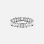  Emerald U Pave Prong Eternity Ring 18k White Gold 5 3 001