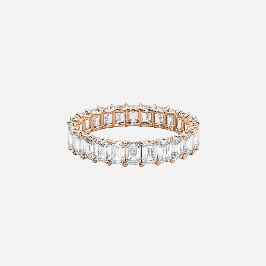  Emerald U Prong Eternity Ring 14k Rose Gold 4 0 001
