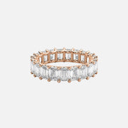  Emerald U Prong Eternity Ring 18k Rose Gold 6 0 001
